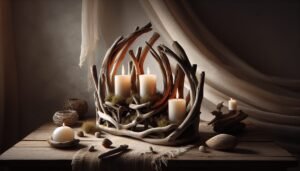 driftwood art candle holders 3