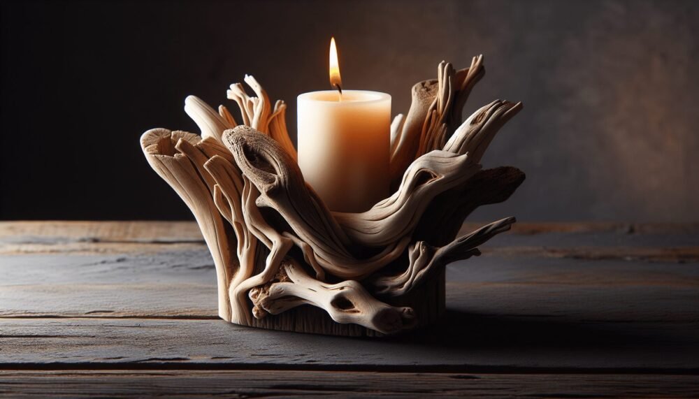 Driftwood Art Candle Holders Driftwood Art Candle Holders