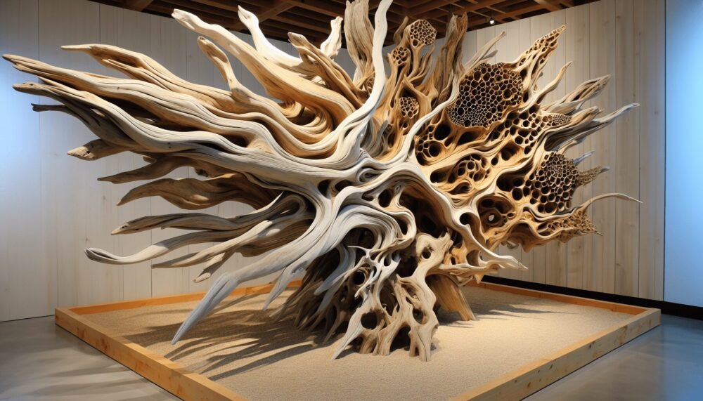 Driftwood Art Display Driftwood Art Display