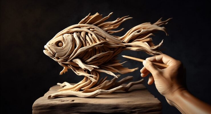 driftwood art fish 3