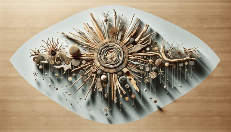 driftwood art hanging decor