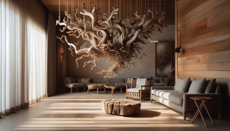 driftwood art hanging tree branches