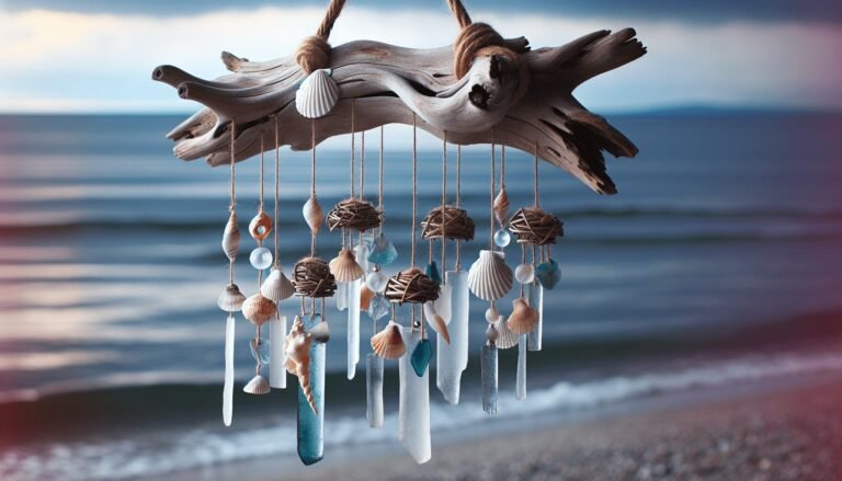 driftwood art hanging wind chimes 1