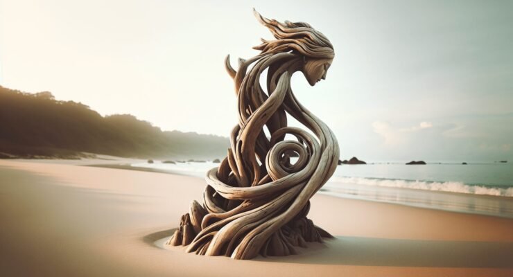 driftwood crafts sculptures statues 4