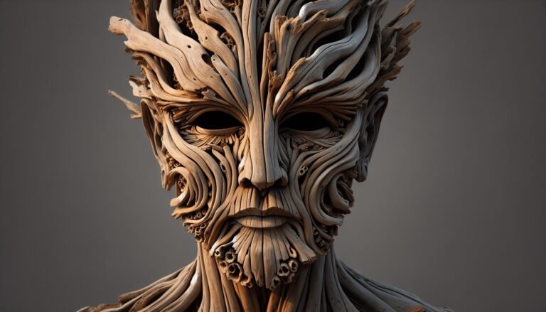 driftwood faces art 3