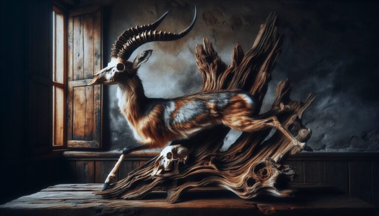 european mount on driftwood 1