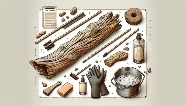 how to clean up driftwood 1