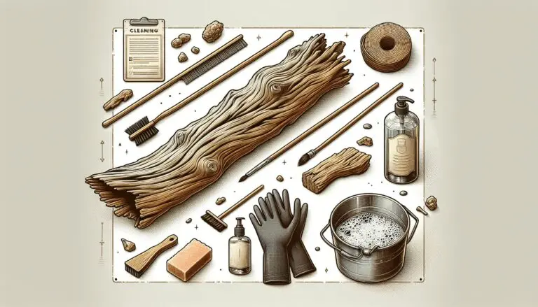how to clean up driftwood 1