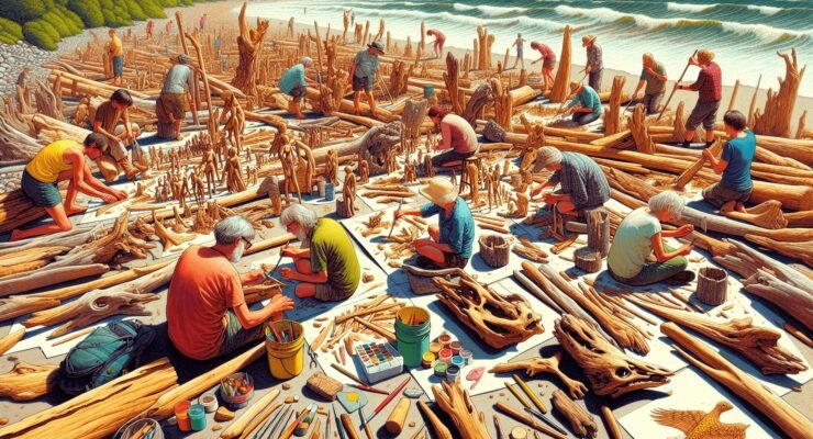 how to make driftwood art