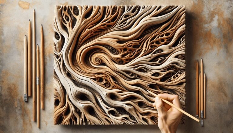 driftwood art on canvas 1