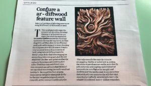driftwood feature wall
