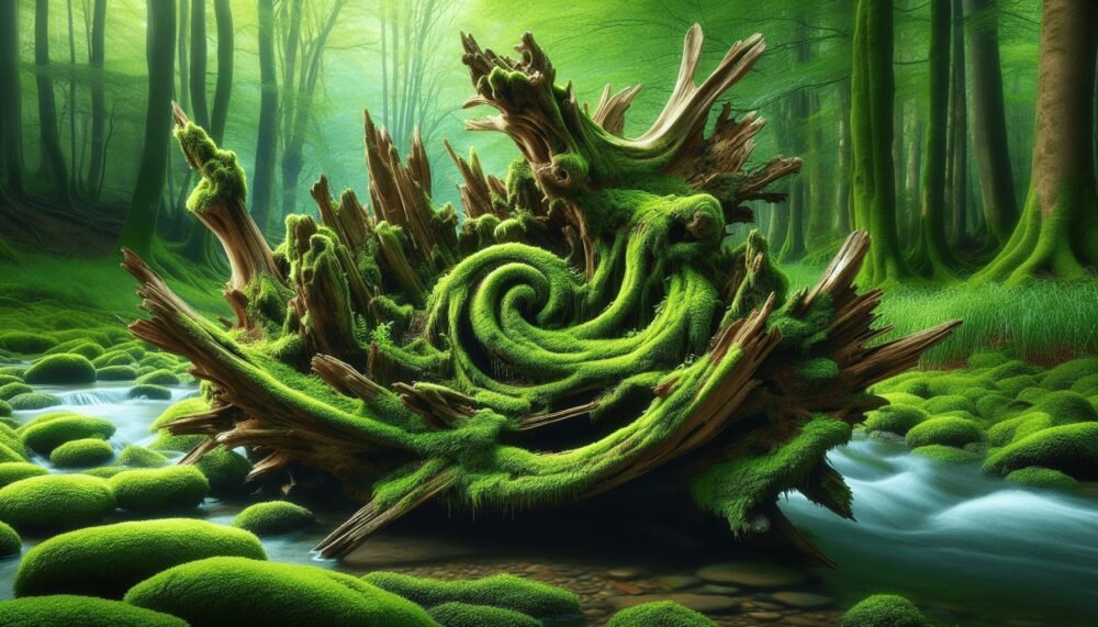 Driftwood Moss Art Driftwood Moss Art