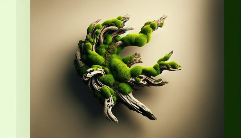driftwood moss wall art 1