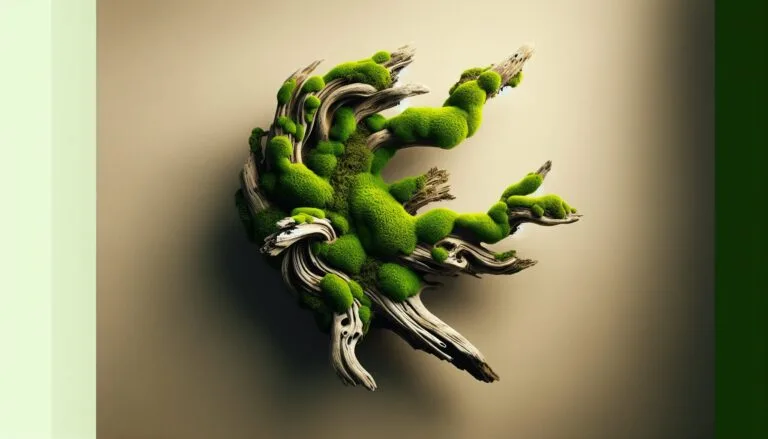 driftwood moss wall art 1
