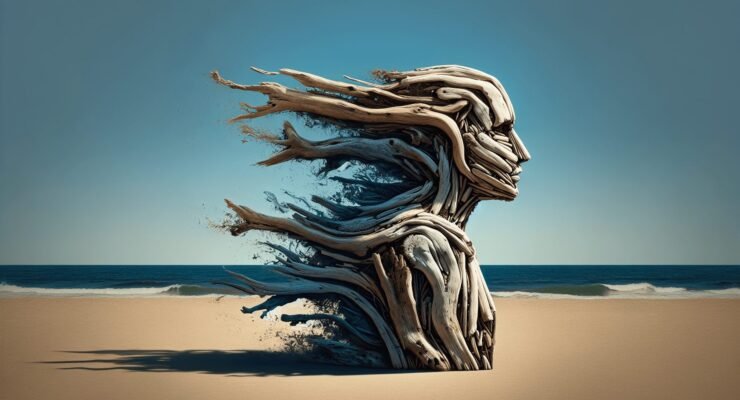 driftwood people art