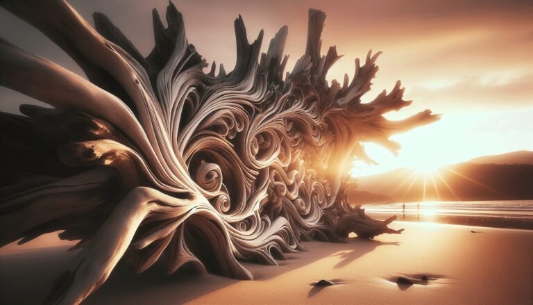 outdoor driftwood art 1