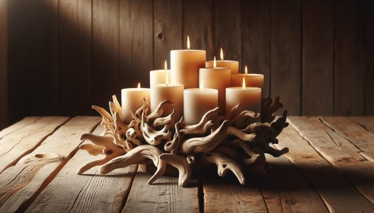 diy driftwood projects candle holders 1