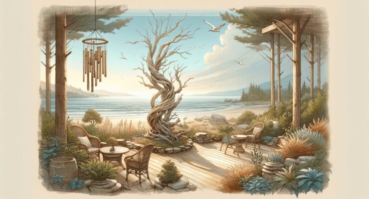 diy driftwood yard art 3