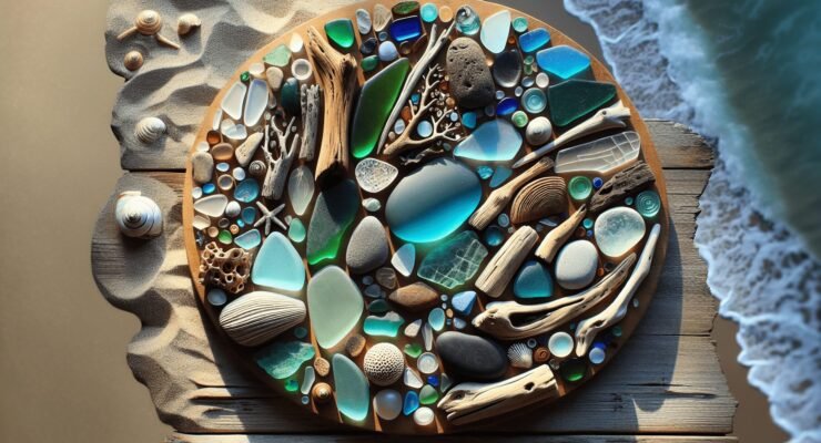 driftwood and sea glass projects