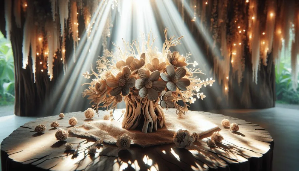 driftwood art wedding 1