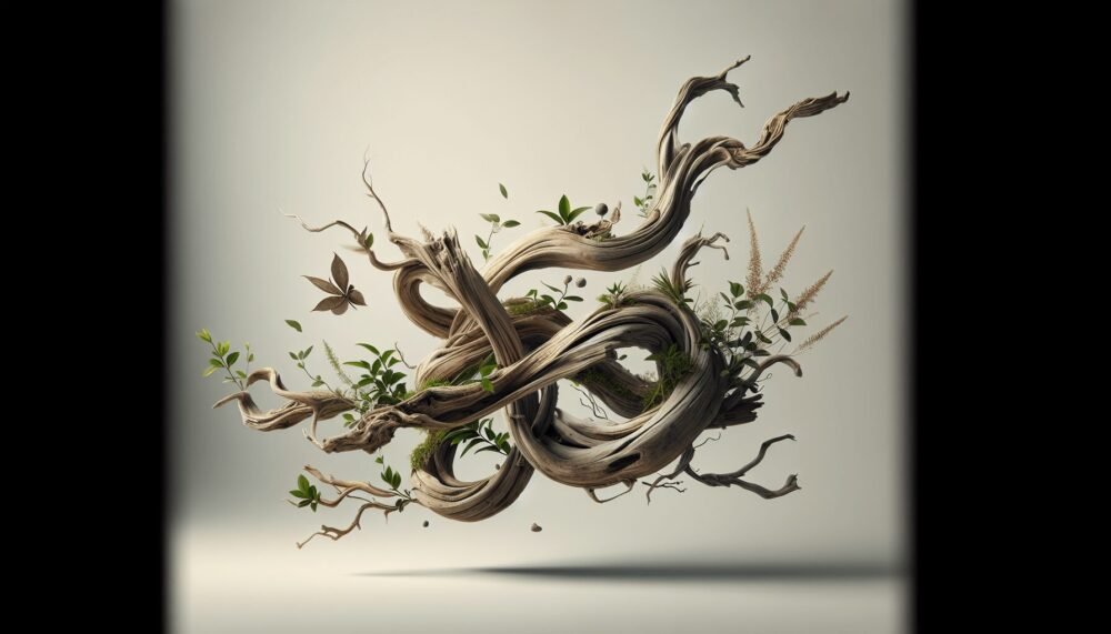 Driftwood Art With Plants Driftwood Art With Plants