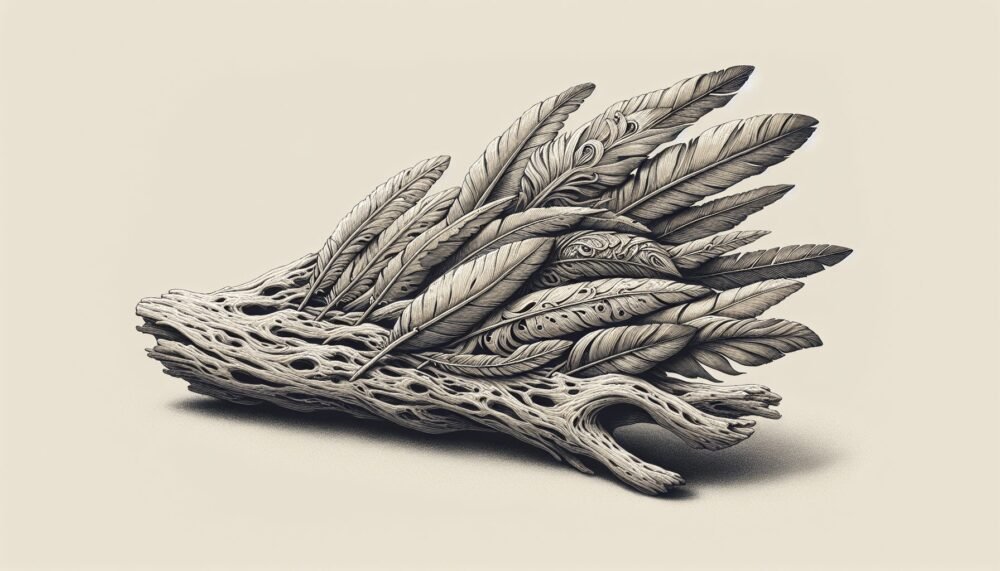 Driftwood Feather Art Driftwood Feather Art
