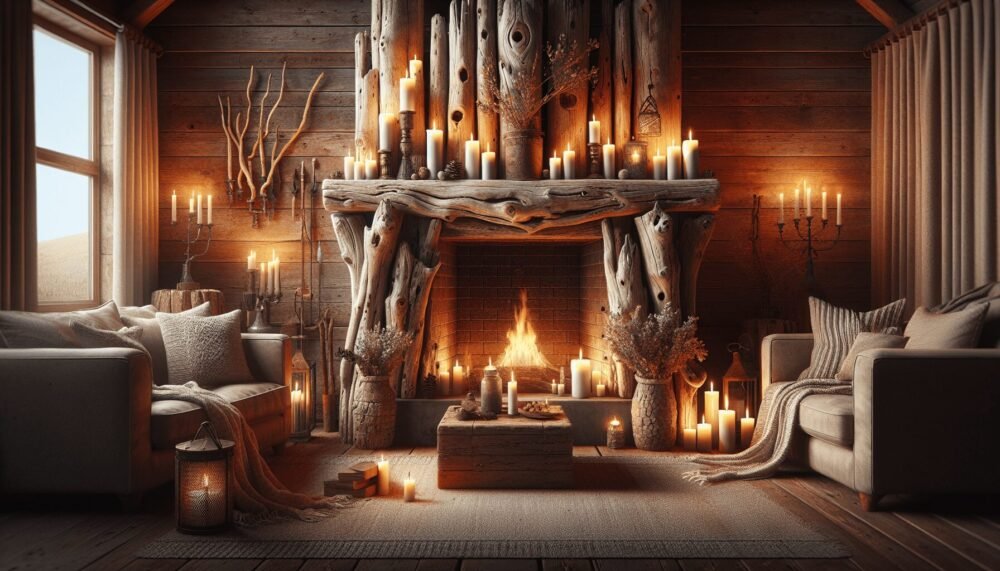 Driftwood Fireplace Mantle Driftwood Fireplace Mantle