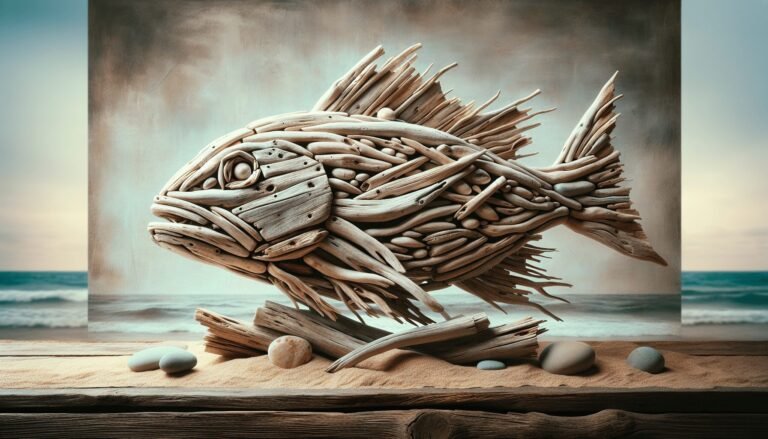 driftwood fish sculpture 1