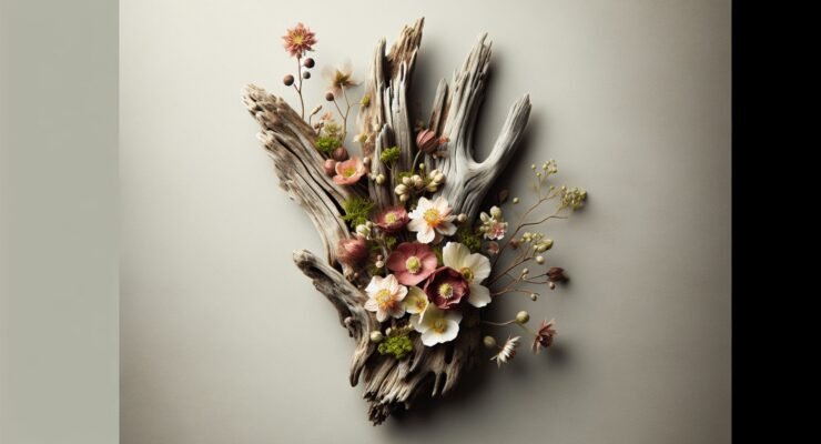 driftwood flowers