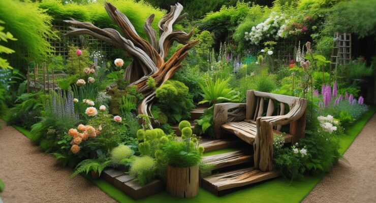 driftwood projects for the garden 1