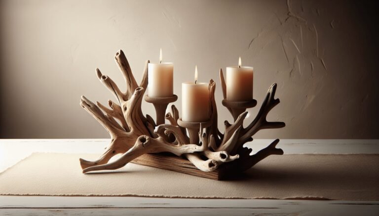 driftwood projects unique candle holders 1