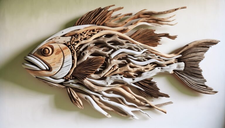 driftwood fish art wall hangings 1