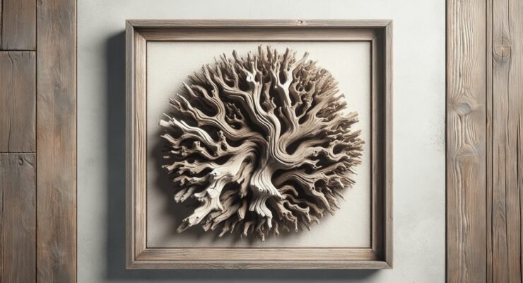 driftwood framed art
