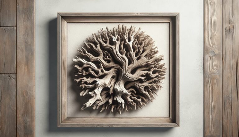 driftwood framed art