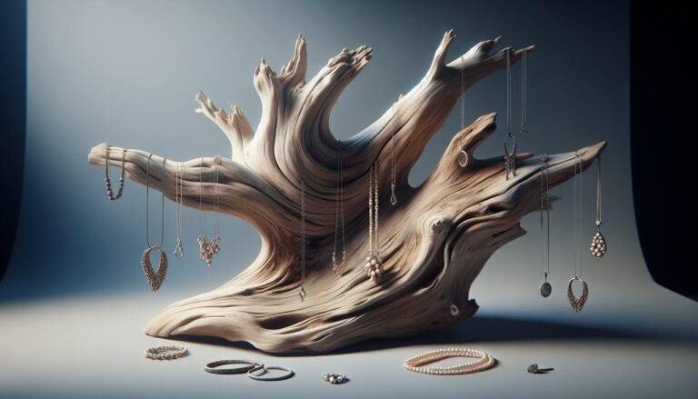 driftwood jewelry display diy