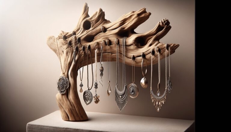 driftwood jewelry hanger