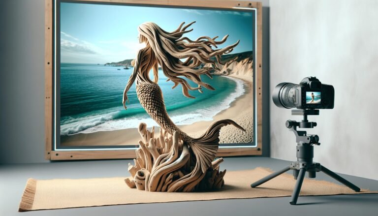 driftwood mermaid wall art