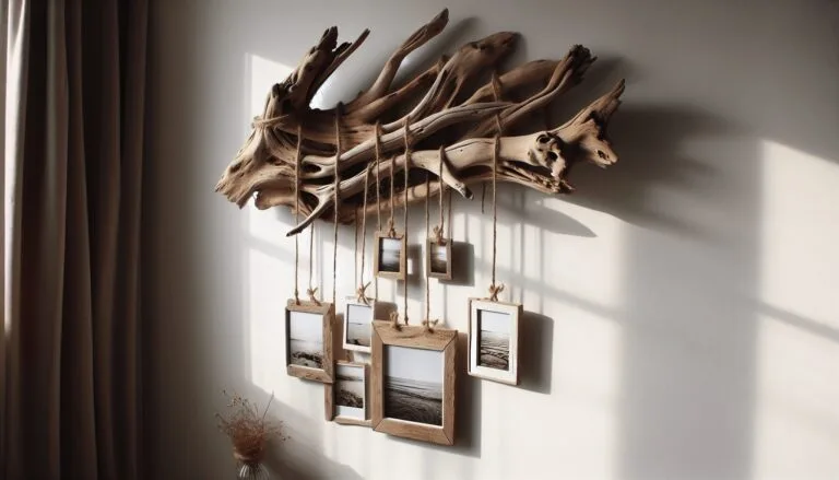 driftwood picture hanger wall art