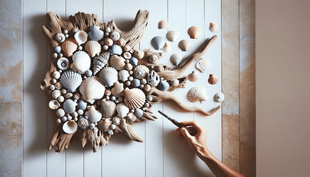Driftwood Seashell Wall Art Ideas Driftwood Seashell Wall Art Ideas