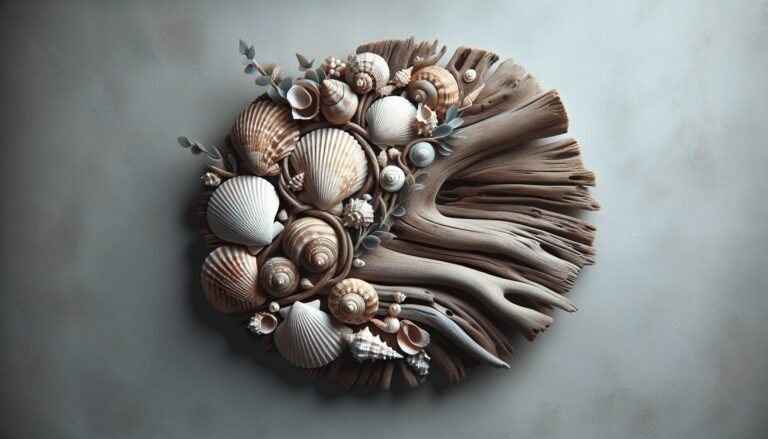 driftwood seashell wall art ideas