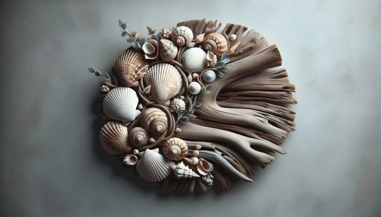 driftwood seashell wall art ideas