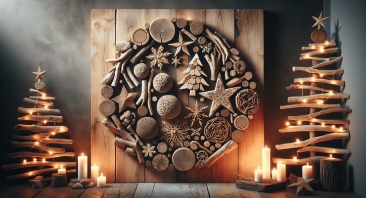 driftwood wall art christmas 1