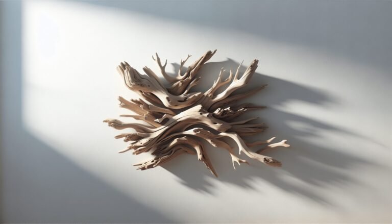 driftwood wall art hanging