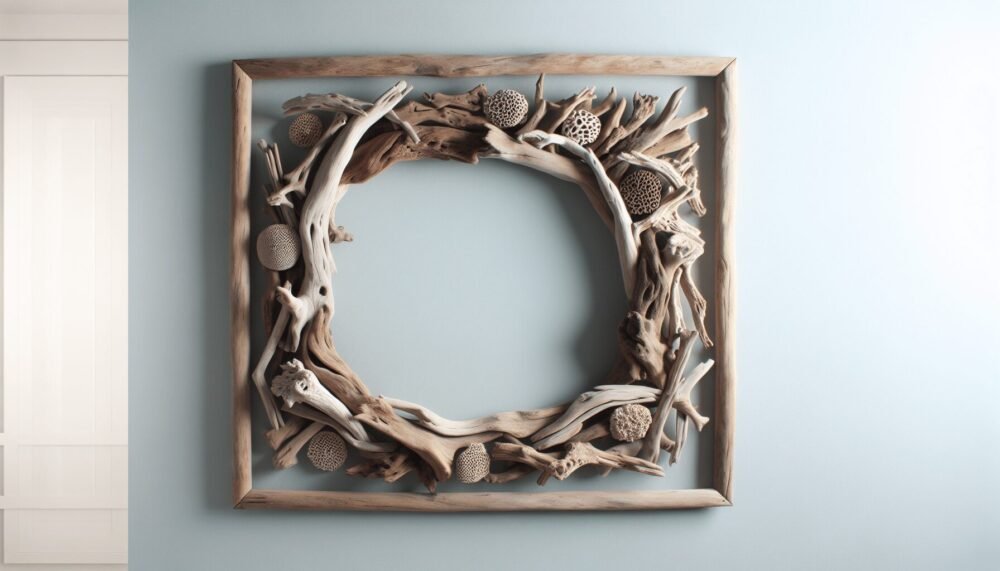 Driftwood Wall Art Hanging Frame Driftwood Wall Art Hanging Frame