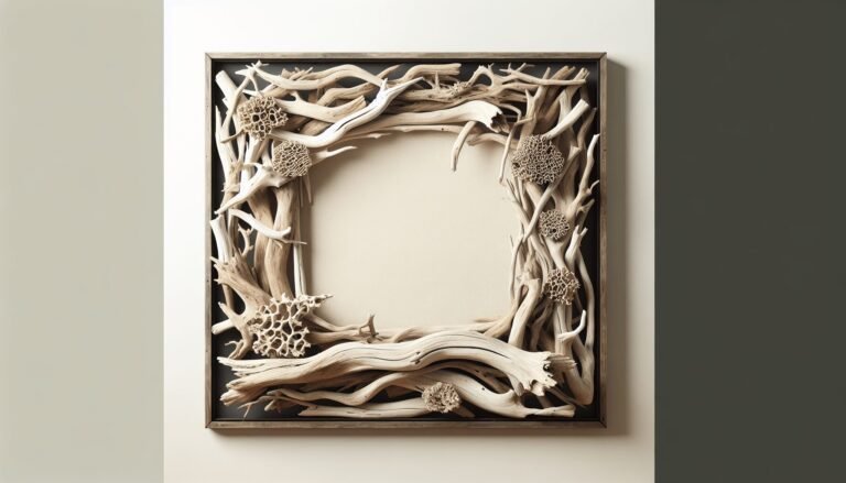 driftwood wall art hanging frame