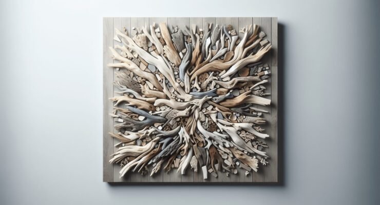 driftwood wall art mosaic