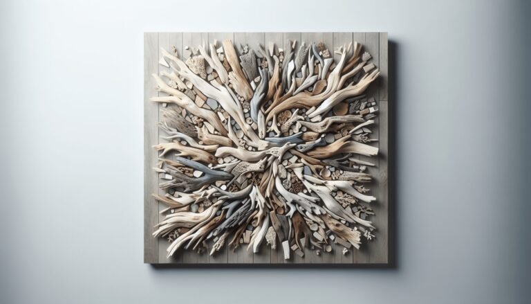 driftwood wall art mosaic