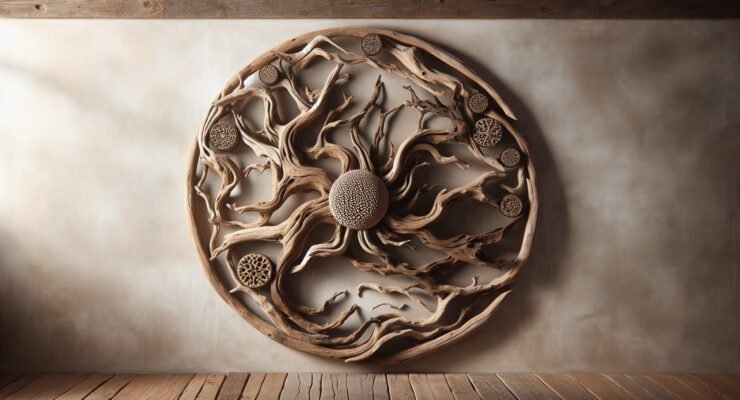 driftwood wall art sculpture 1