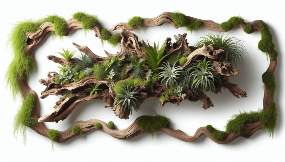 Driftwood Wall Art With Plants Driftwood Wall Art With Plants