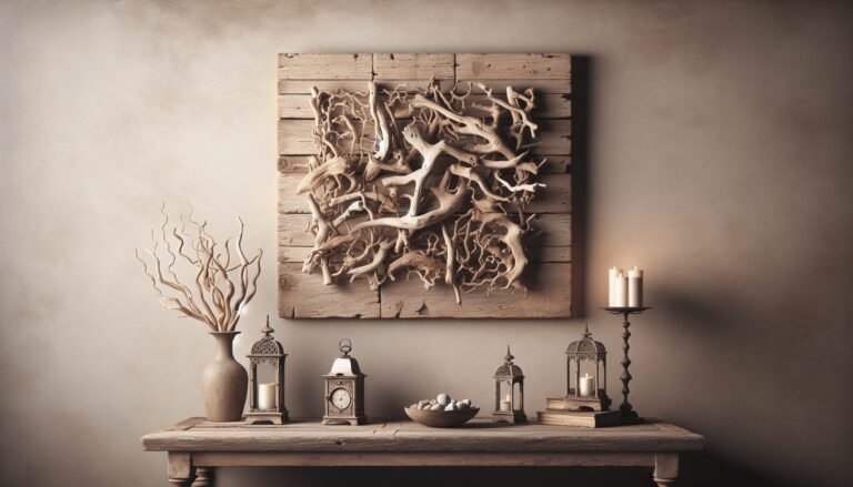 french country driftwood wall art